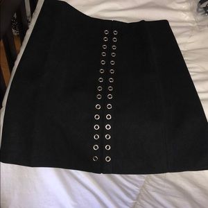 Black lace up skirt never been worn